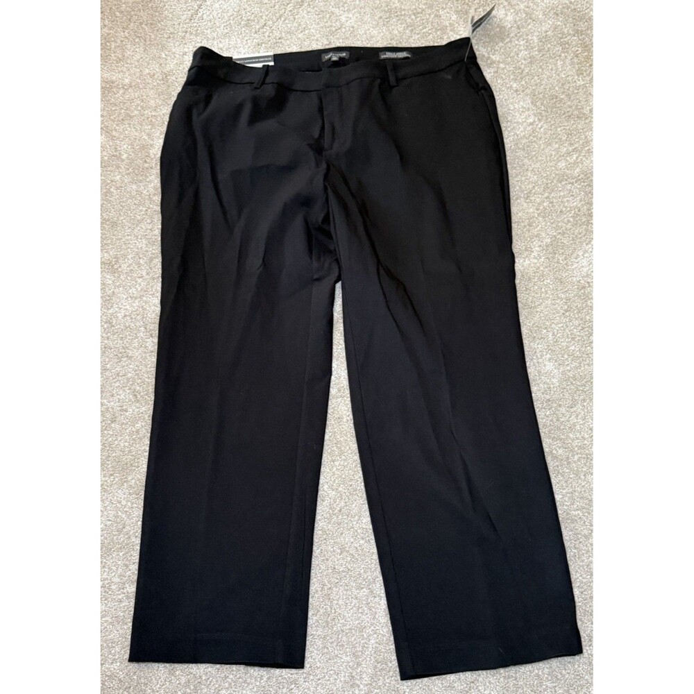 Lord & Taylor Kelly Ankle Trousers Pants Black Plus Size 14W NWT